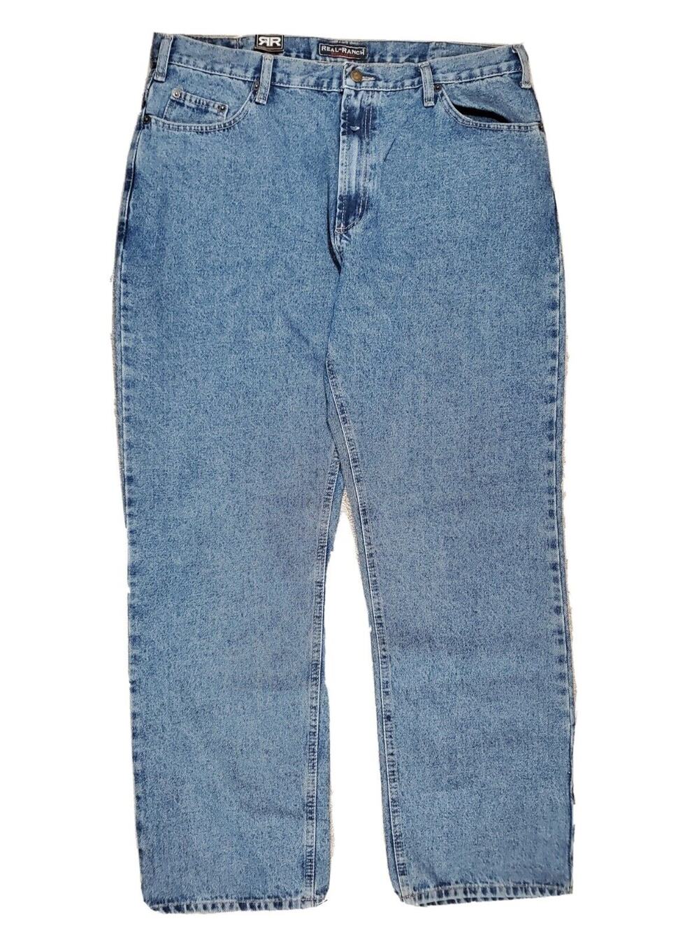 NWT Real Ranch Mens 40x32* See measurements. Jeans 5 Pocket Regular RN# 113492